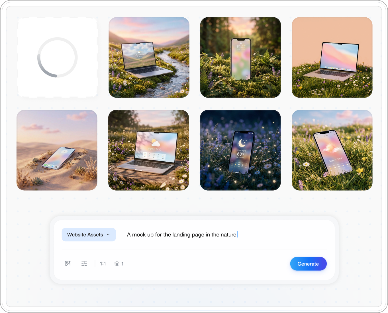 Step 02: Create in seconds