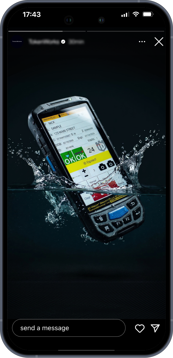 Social media content on mobile